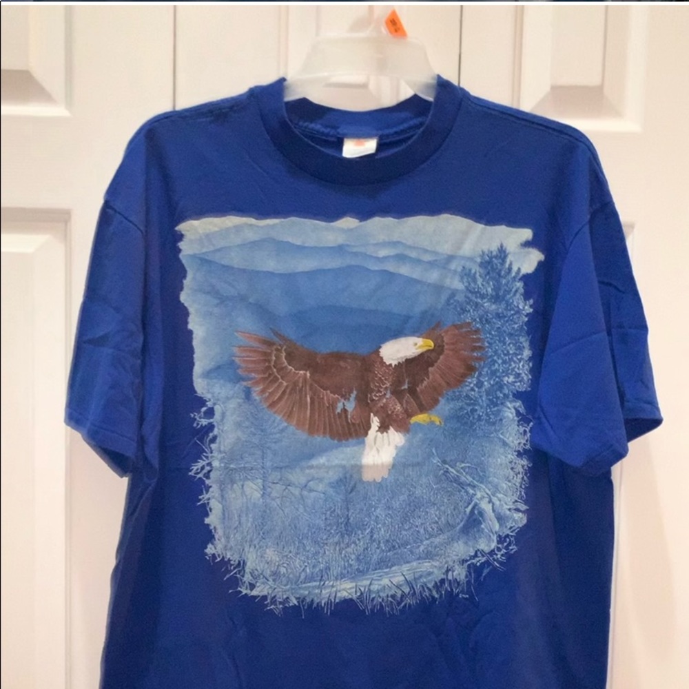 Men's "Sunshine" Blue T-Shirt W/ Design. Size: XXLarge